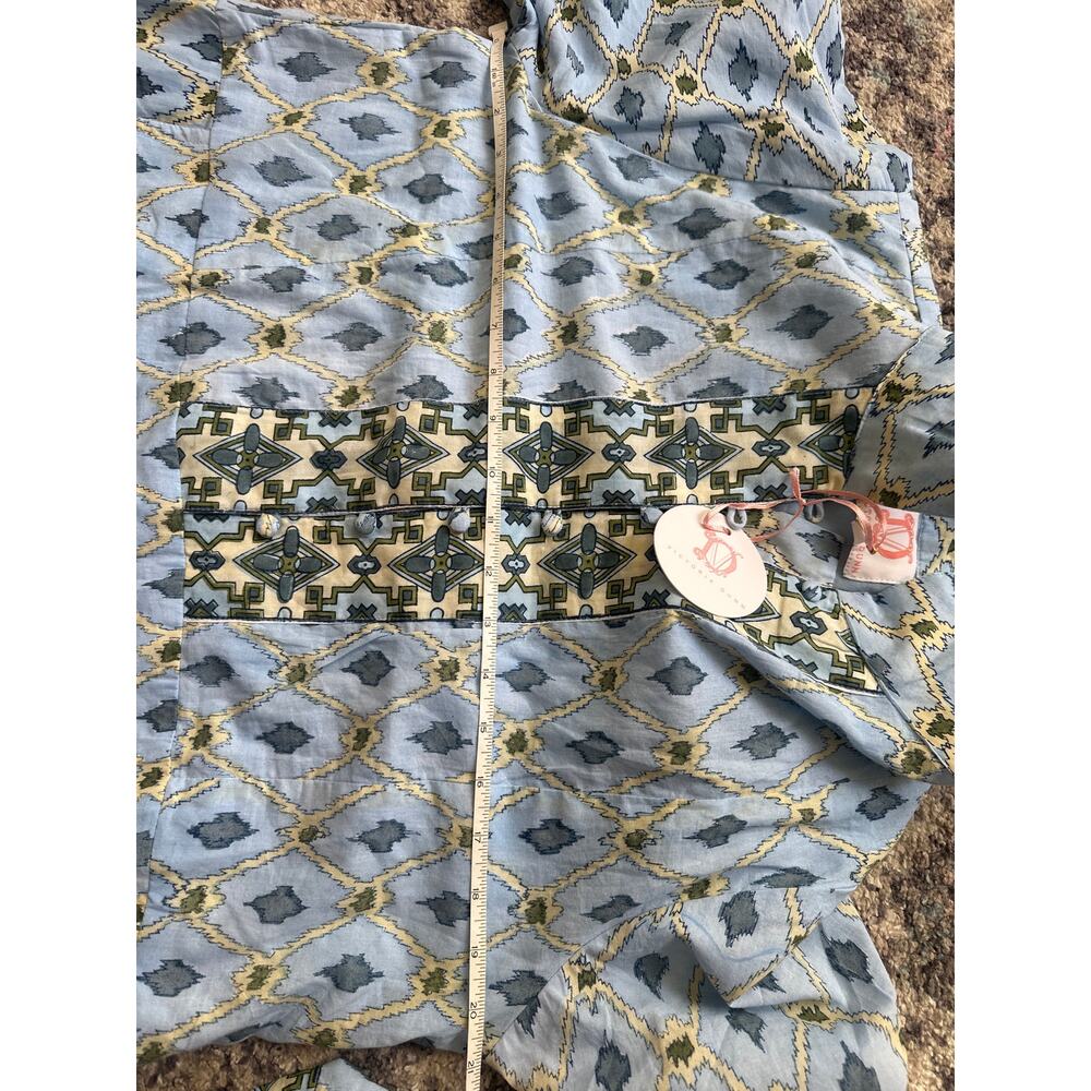 NWT Victoria Dunn Mulberry Ikat Midi Dress Mixed Print 3/4 sleeve large - Picture 7 of 7